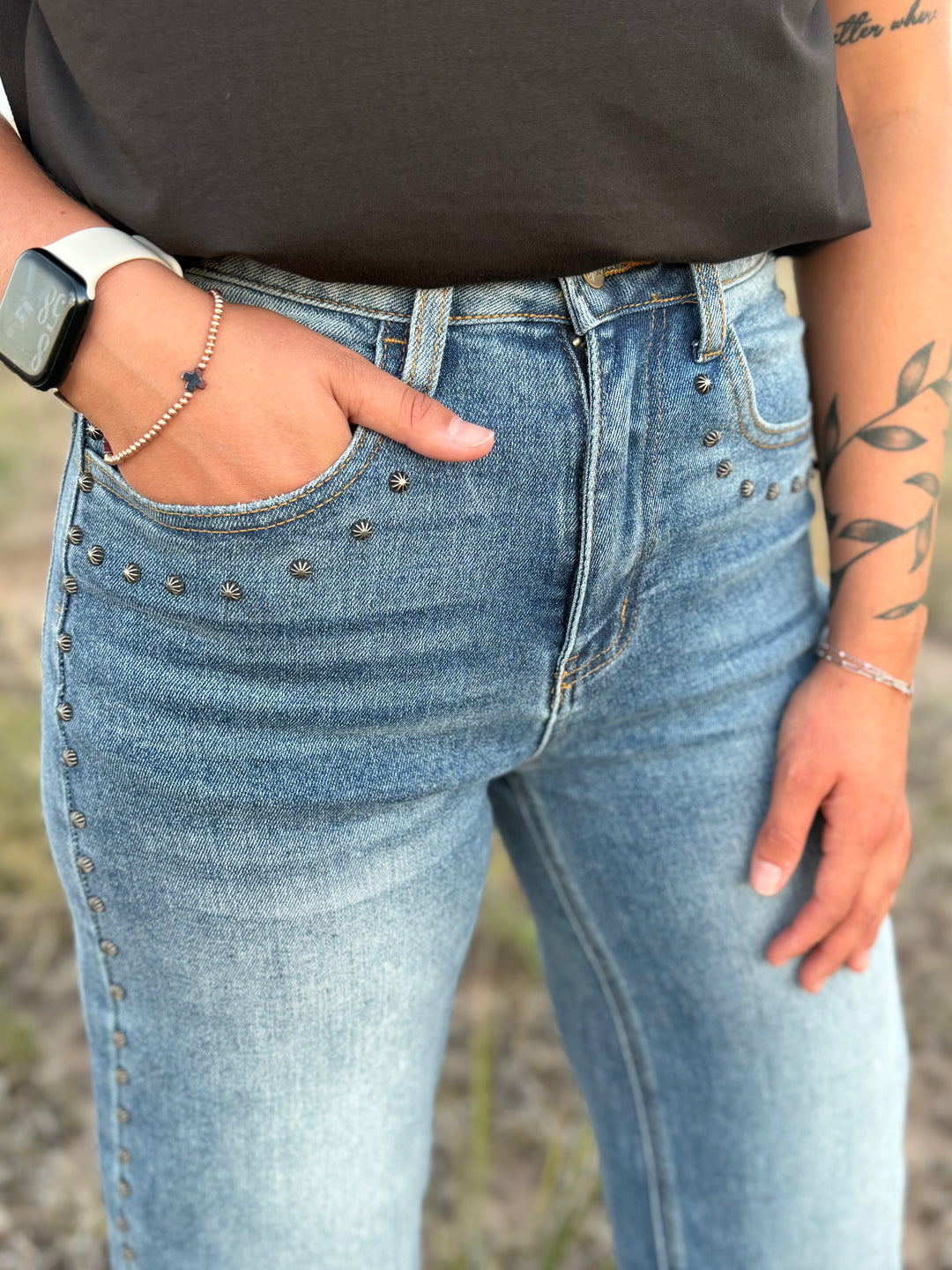 Sterling Kreek Studded Denim Jeans
