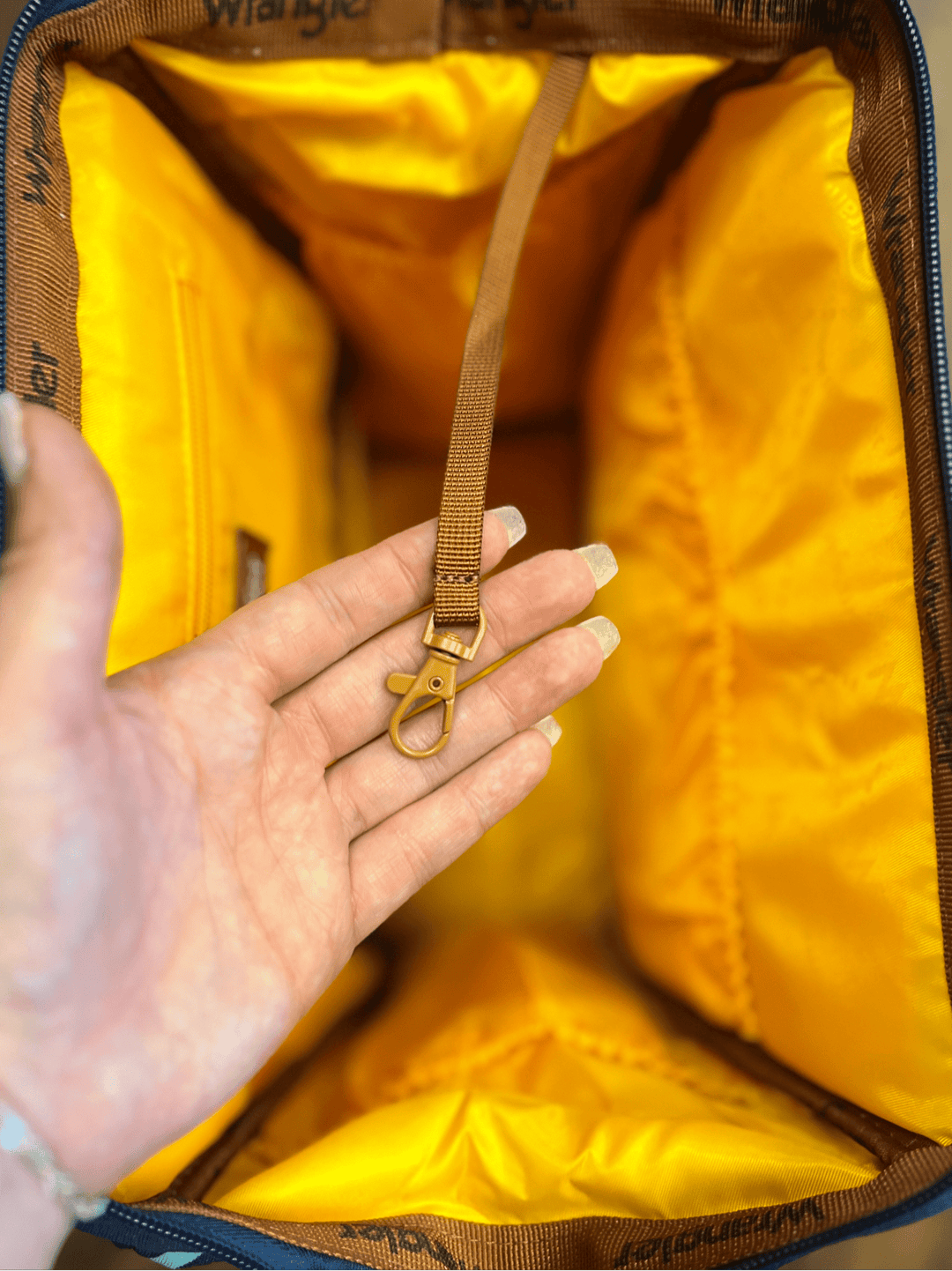 The Original Wrangler Diaper Bag -Navy & Blue | gussieduponline