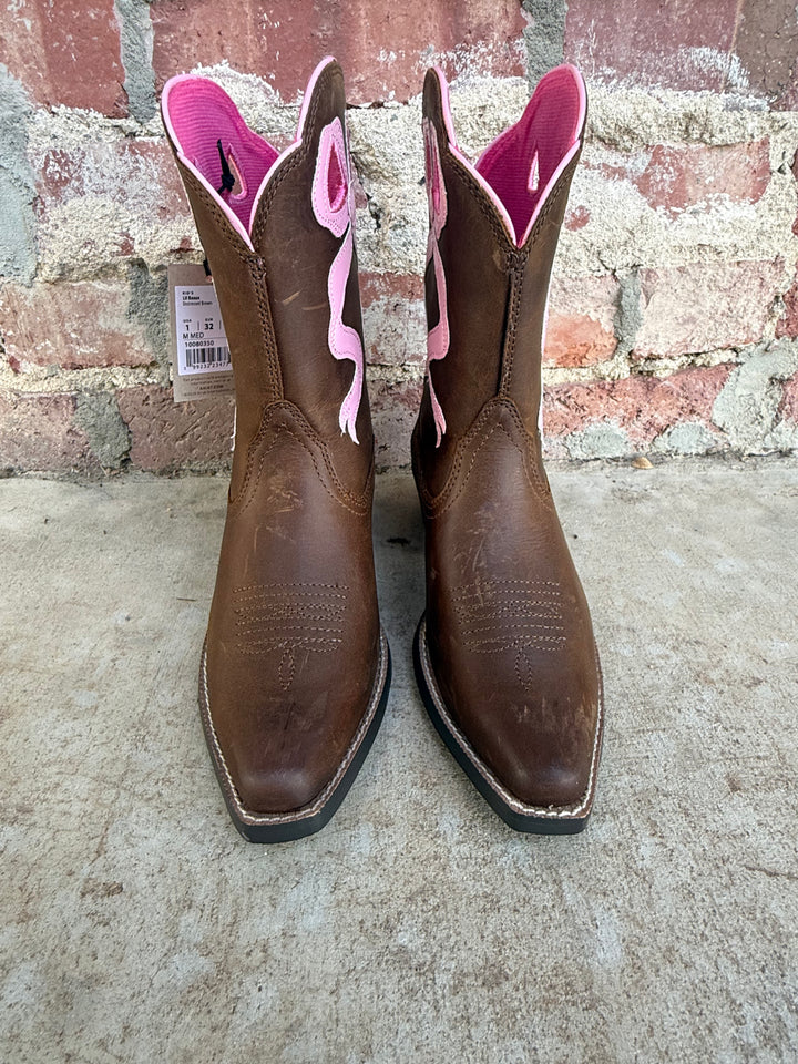 KIDS Ariat Lil Bow D Toe Western Boot