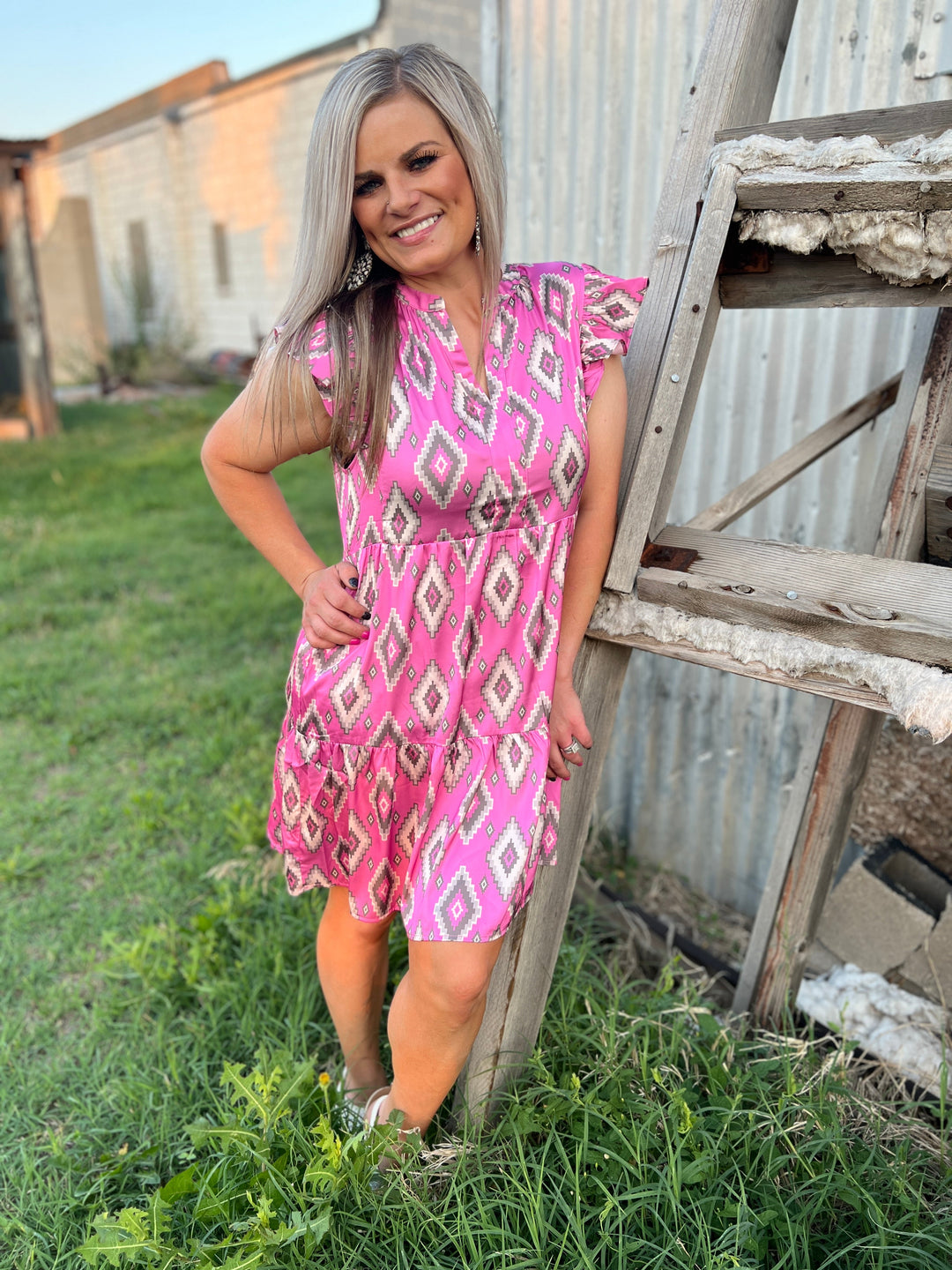 Sterling Kreek Needed Me Pink Dress | gussieduponline