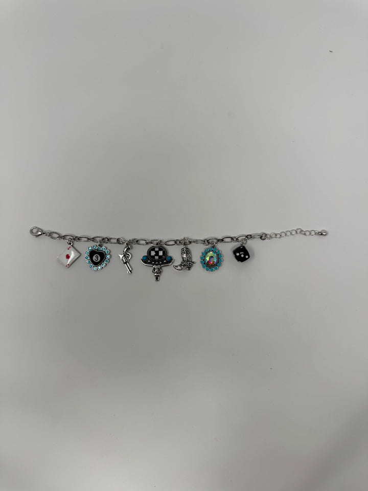 Western Stone Multi Charm Bracelet