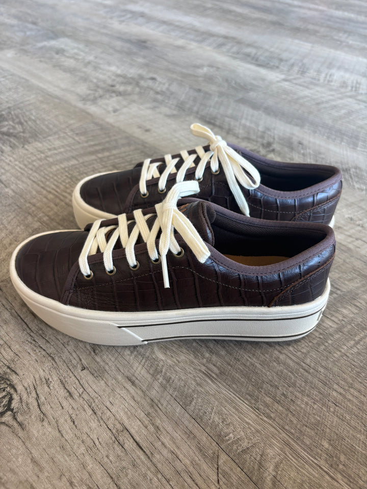 Women's Ariat Skylar Luxe Espresso Croc Print Shoes