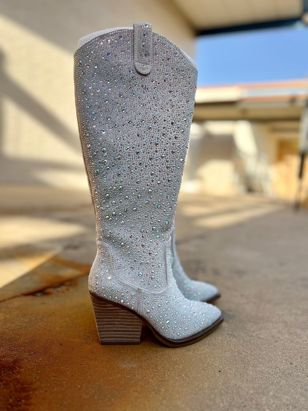 Very G Tall In A Silver Cadillac Boots* | gussieduponline