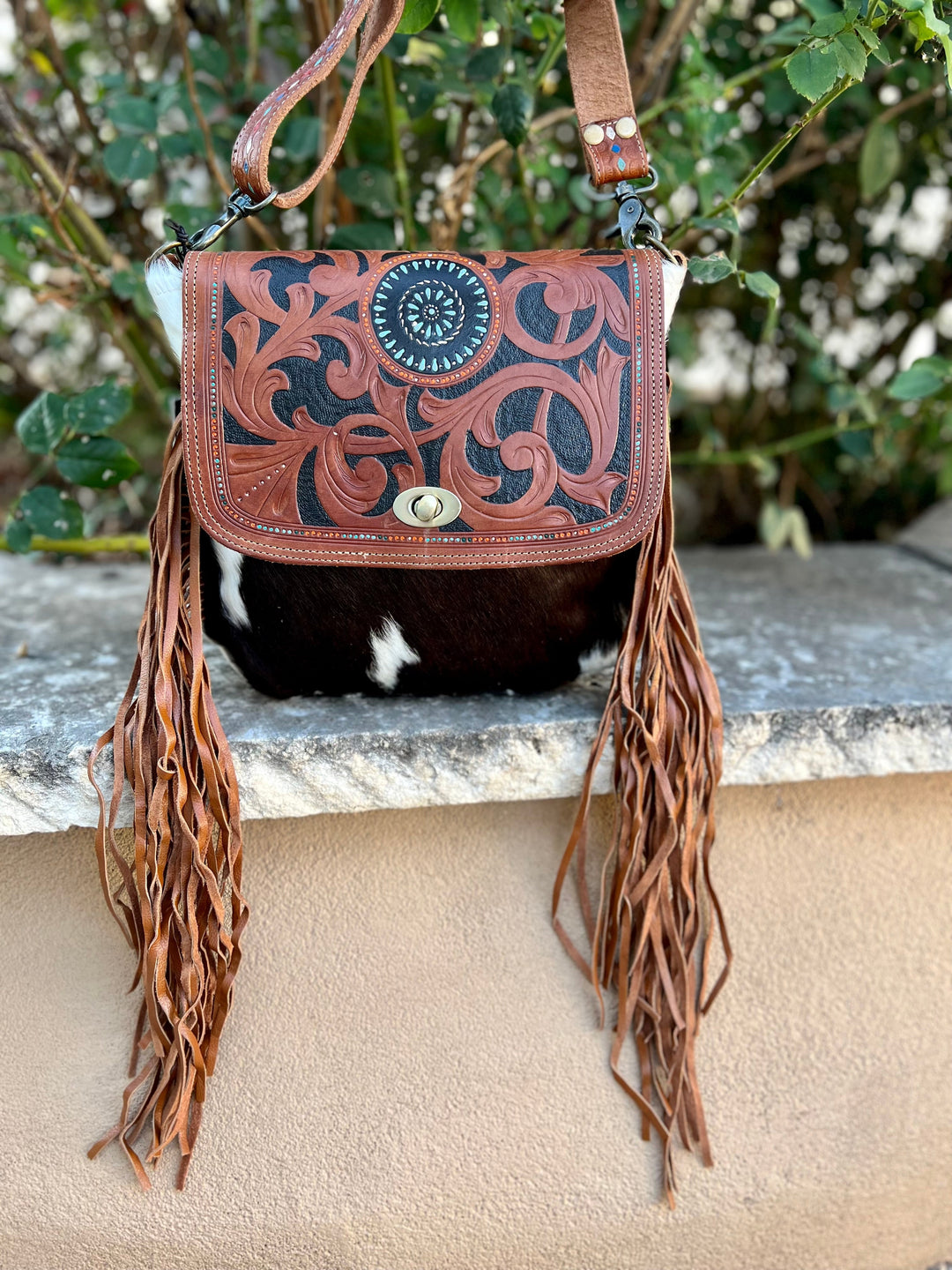 Broken Bough Tooled Bag | gussieduponline