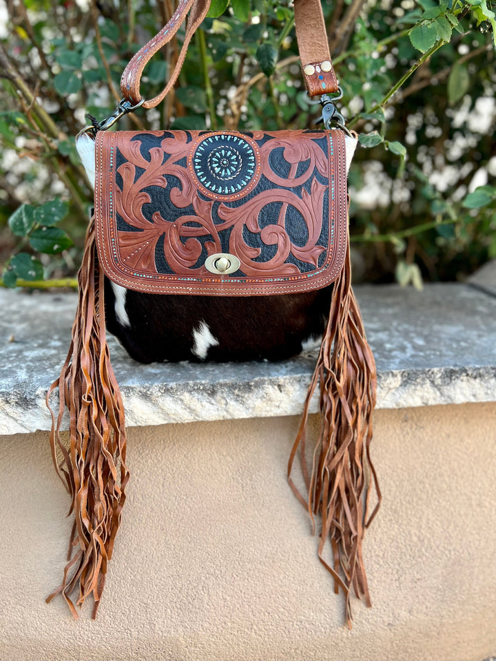 Broken Bough Tooled Bag | gussieduponline