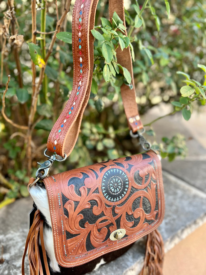 Broken Bough Tooled Bag | gussieduponline
