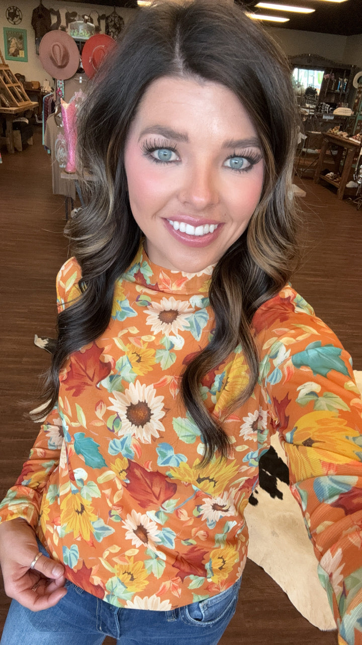 Sterling Kreek Blissfully Blessed Mesh Top