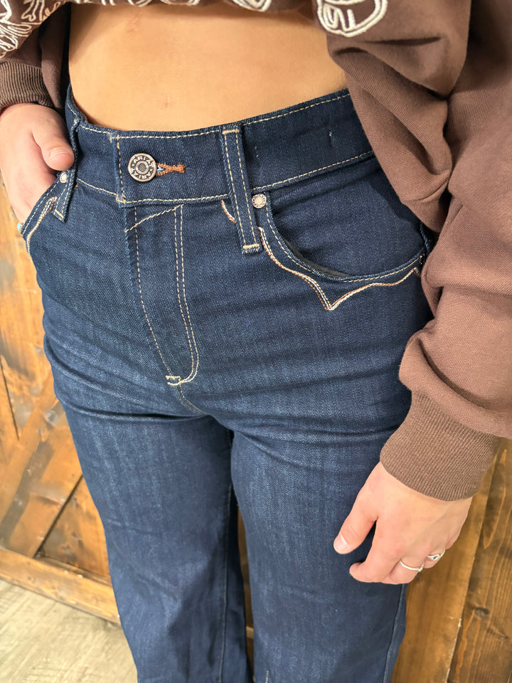 Ariat Women's Ultra High Rise Veronica Wide Leg Jeans