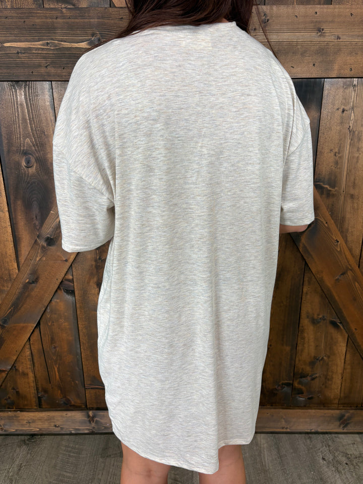 Wild West Longhorn Graphic T-Shirt Dress