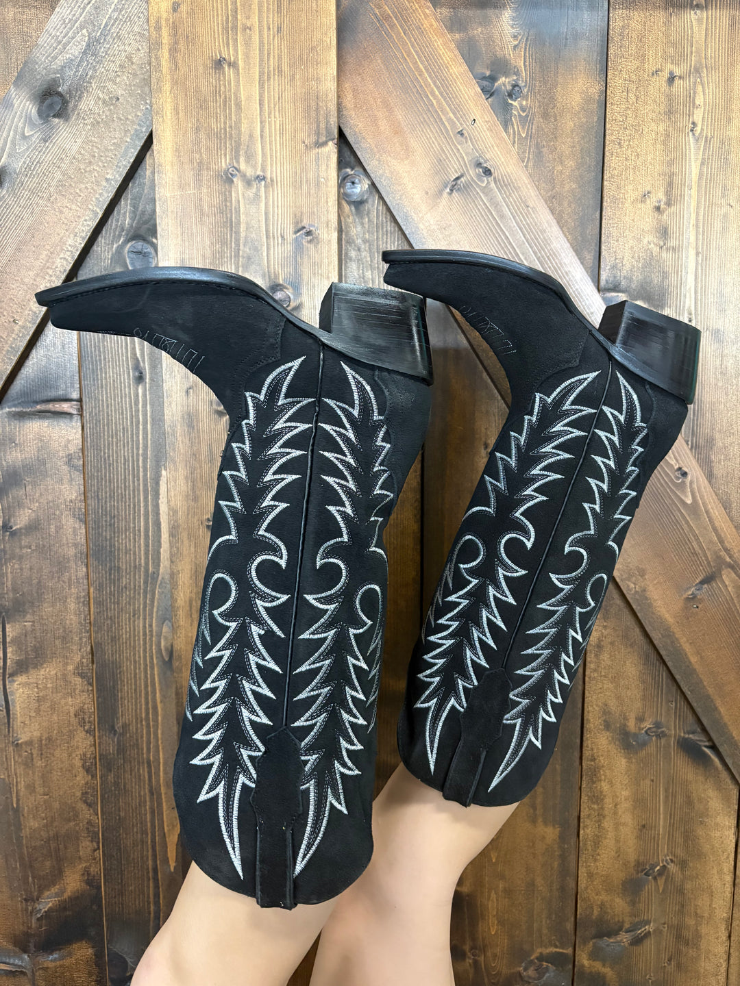 Tanner Mark Women's Black Suede Boots