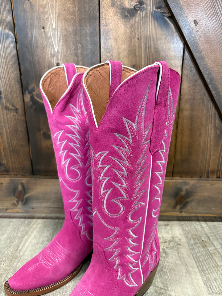 Tanner Mark Women's Hot Pink Suede Boots