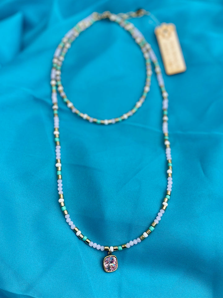 Panache Pink Princess Necklace | gussieduponline