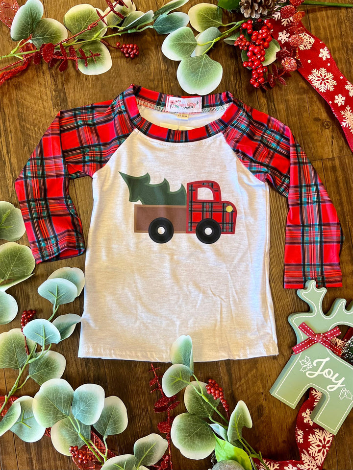 KIDS Plaid Vintage Truck Top* | gussieduponline
