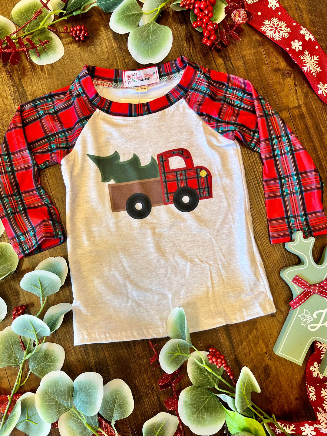 KIDS Plaid Vintage Truck Top* | gussieduponline