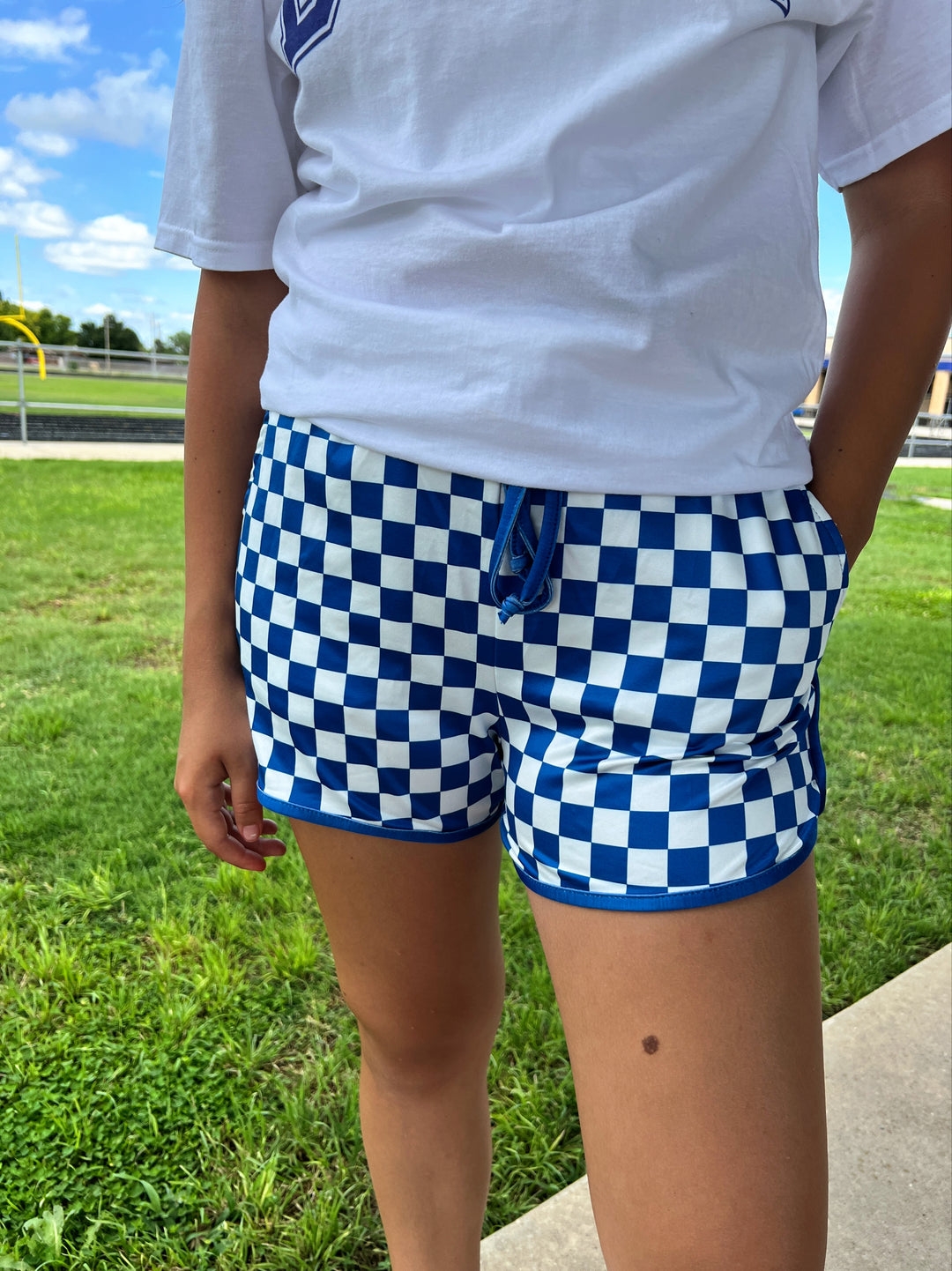 Sterling Kreek Blue Pep Rally Shorts | gussieduponline