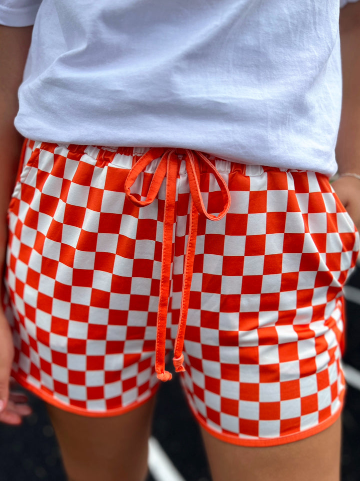Sterling Kreek Orange Pep Rally Shorts | gussieduponline