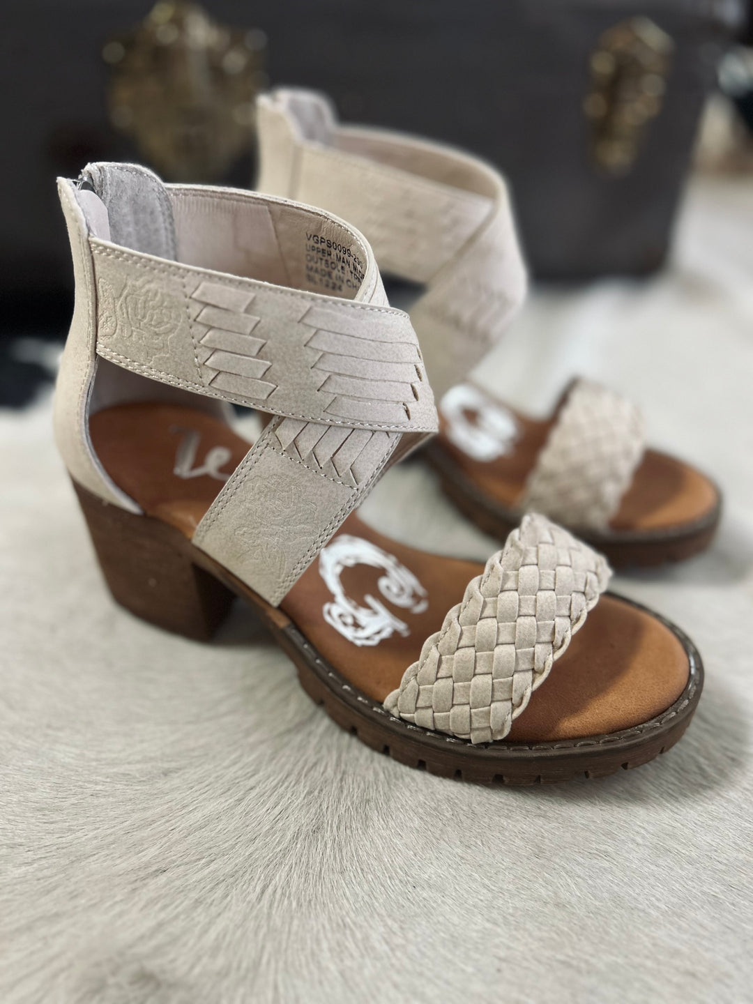 Cream Vana Braided Heels*