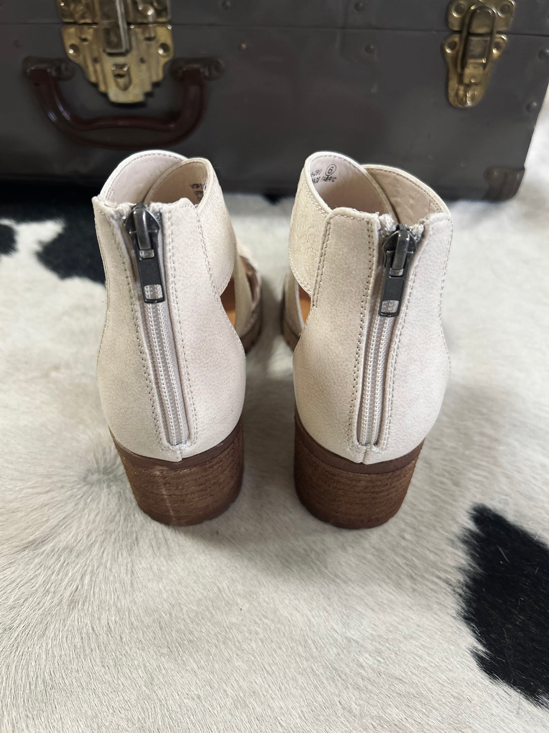 Cream Vana Braided Heels*