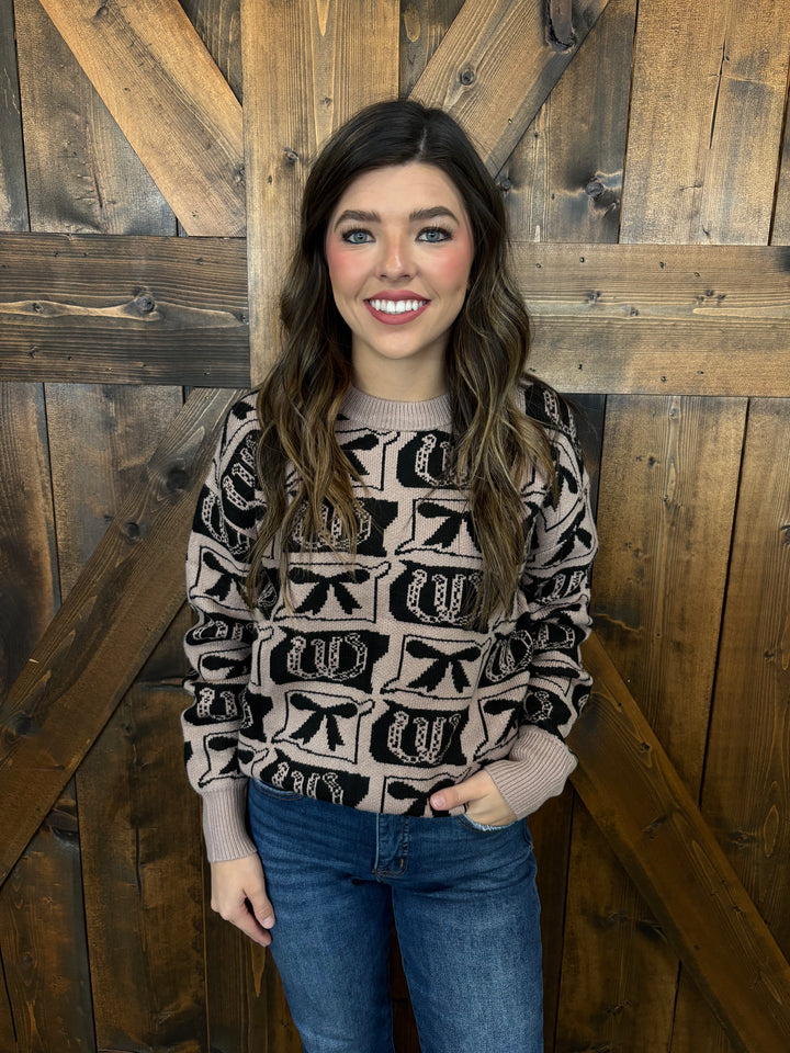 Western Fashion Patterned Sweater