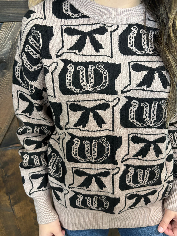 Western Fashion Patterned Sweater