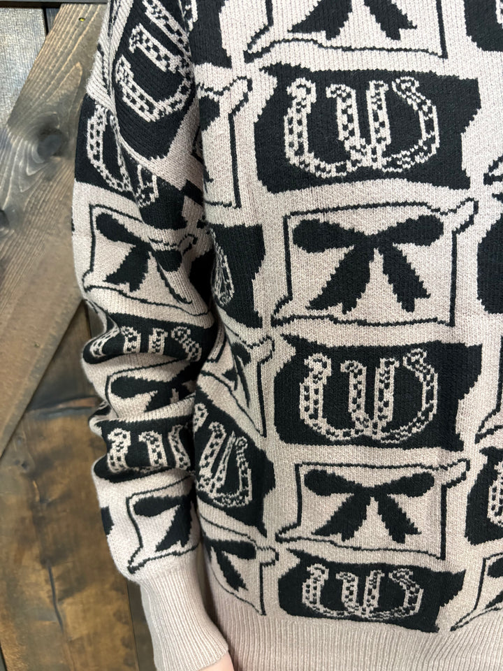 Western Fashion Patterned Sweater