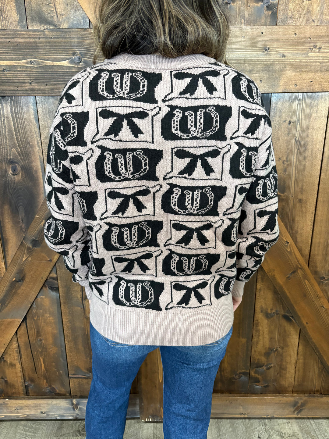 Western Fashion Patterned Sweater