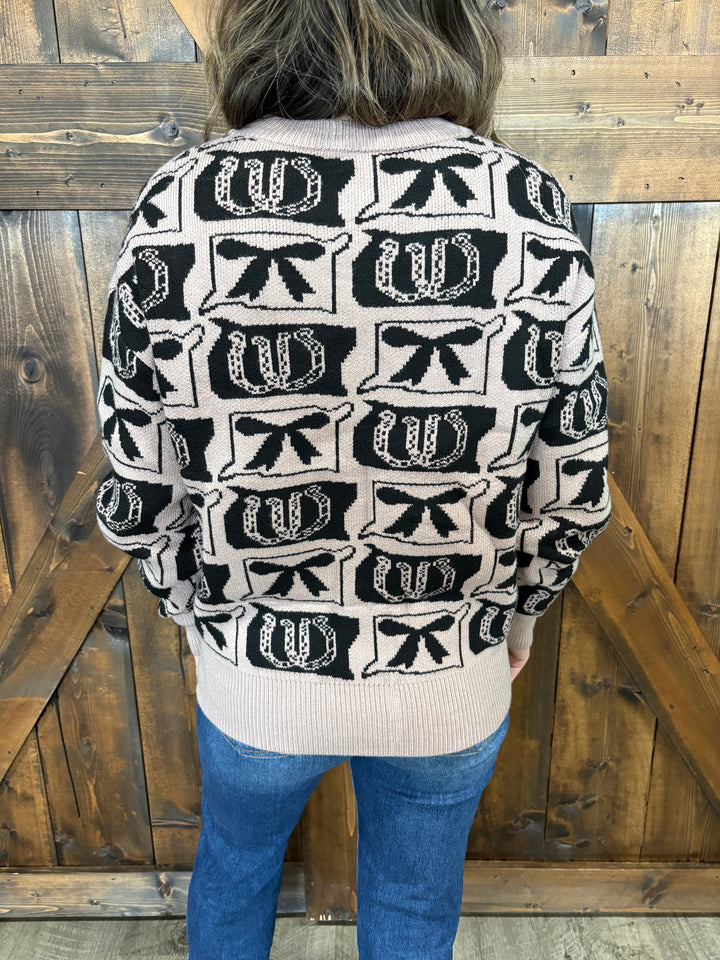 Western Fashion Patterned Sweater