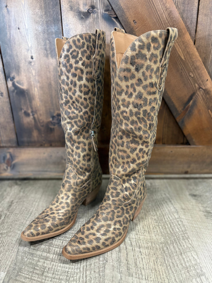 Samara Leopard Western Boots