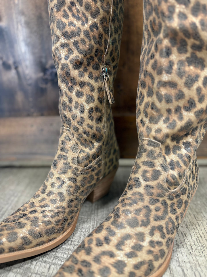 Samara Leopard Western Boots