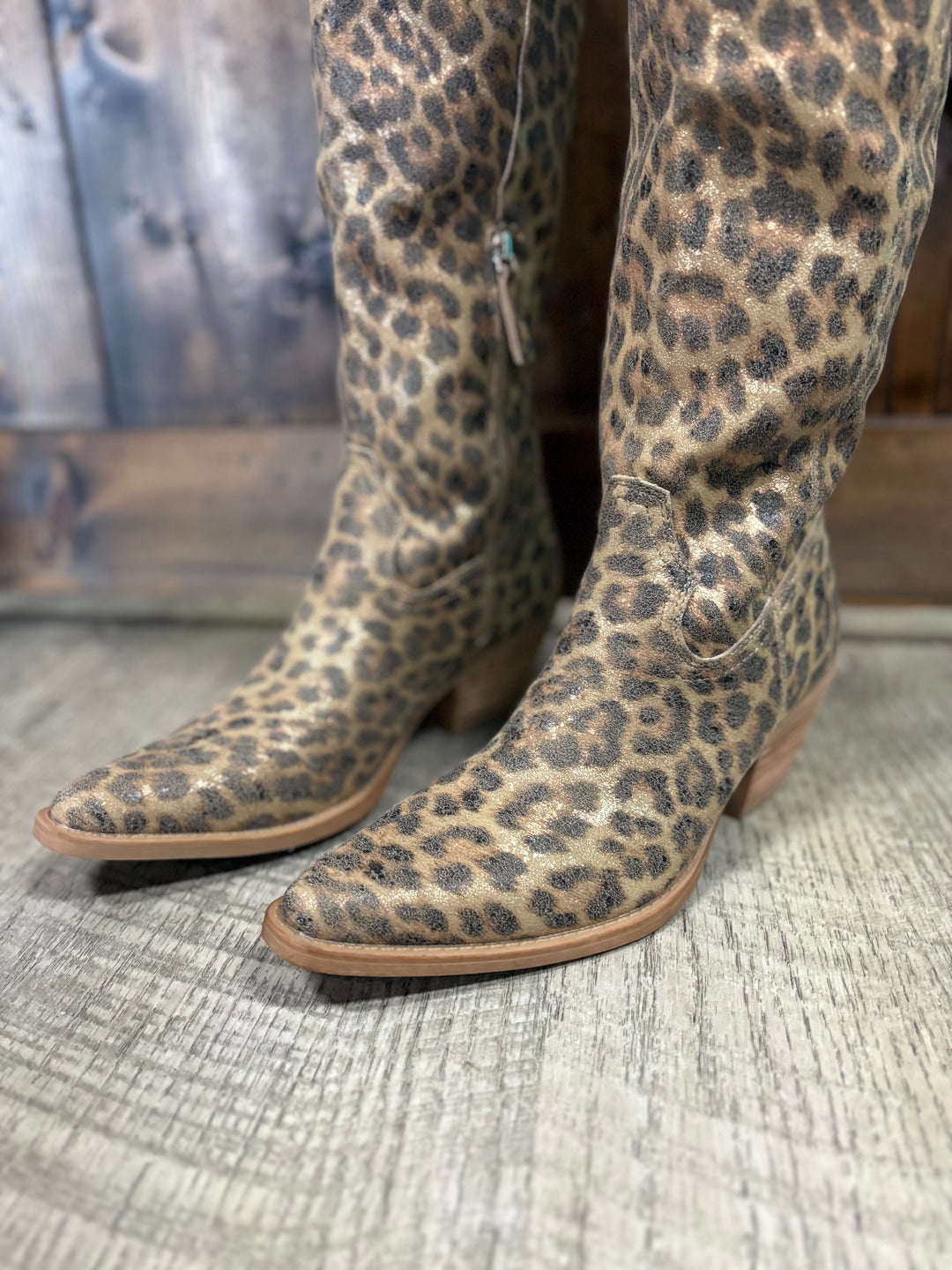 Samara Leopard Western Boots