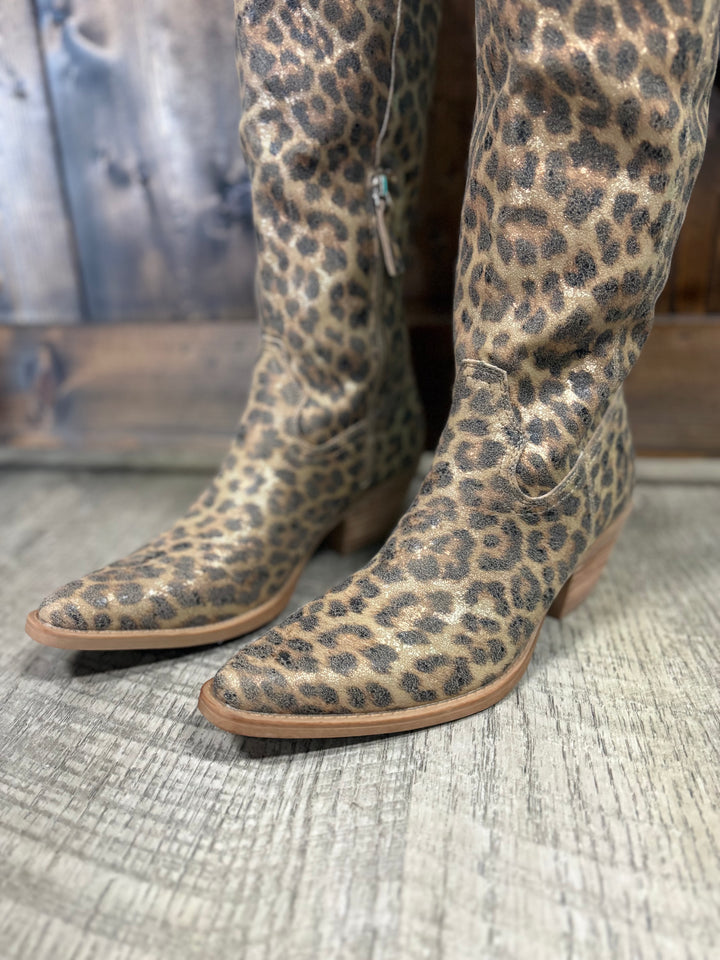 Samara Leopard Western Boots