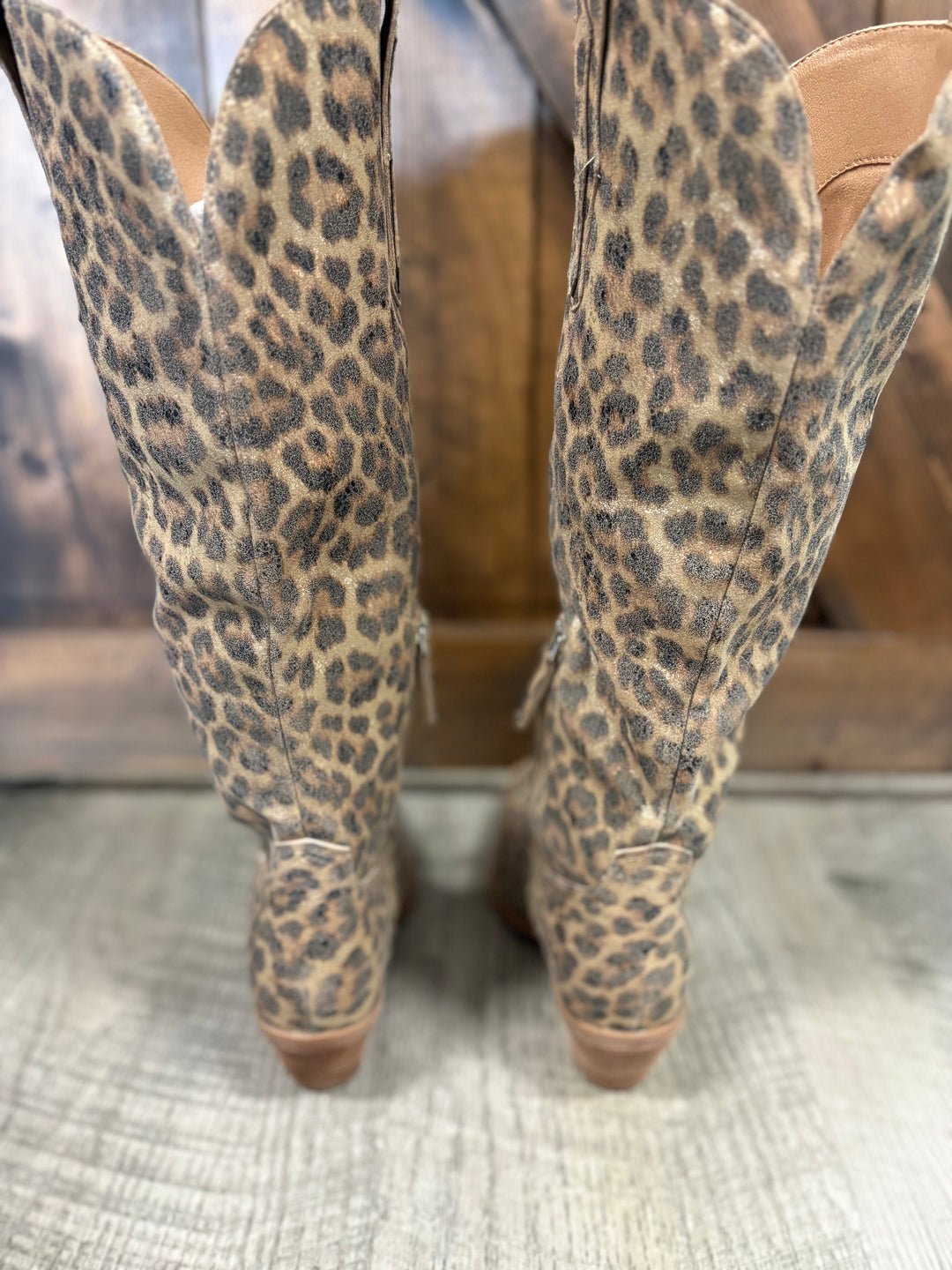 Samara Leopard Western Boots