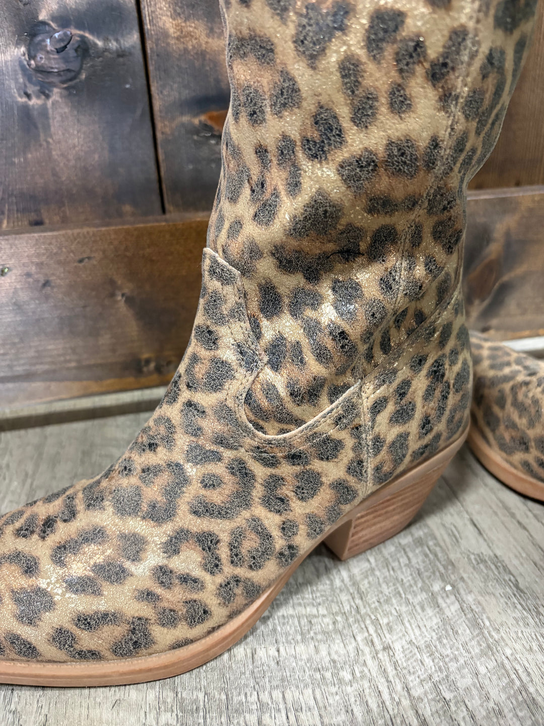 Samara Leopard Western Boots
