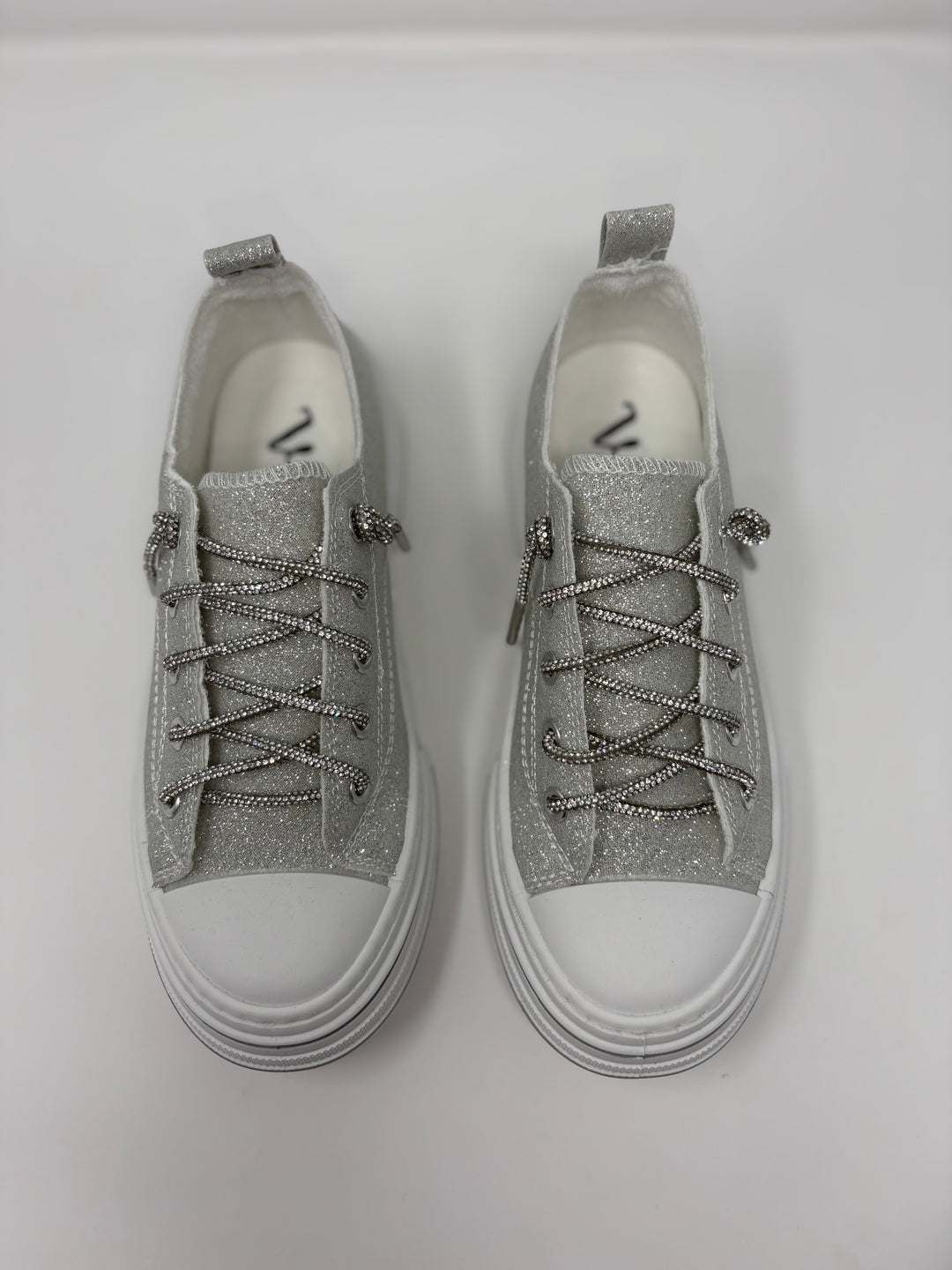 Very G Silver Aman Sparkle Sneakers