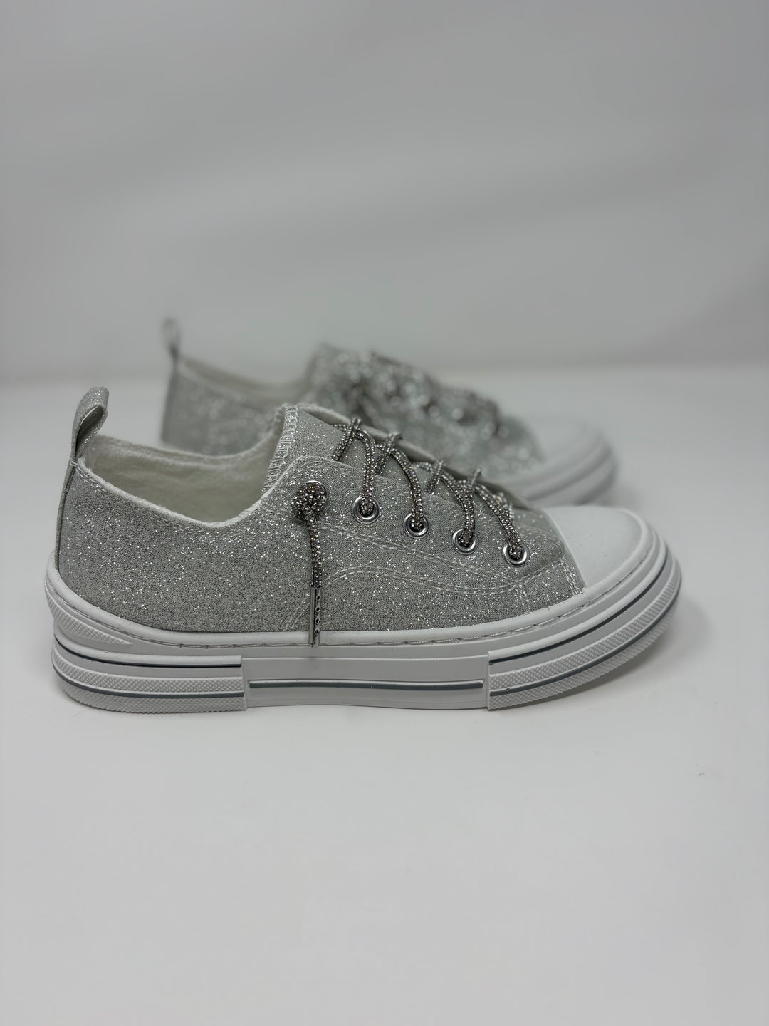 Very G Silver Aman Sparkle Sneakers