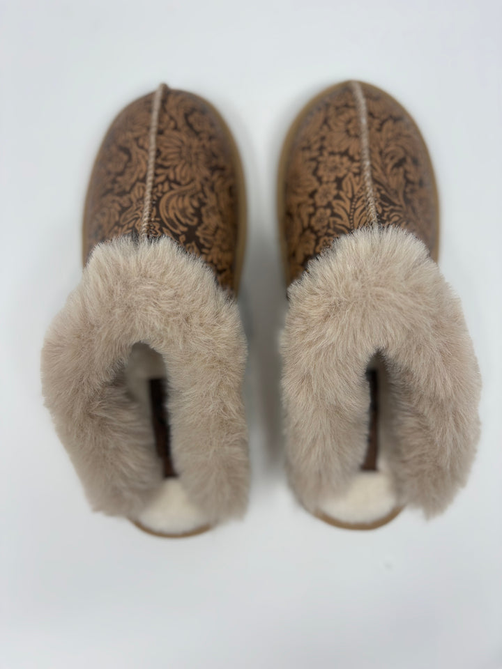 Very G Lolly Nude Tooled Slippers
