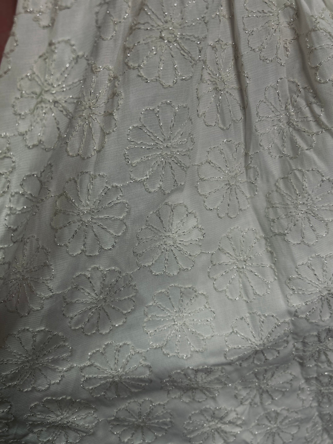 White Floral Ruffle Tie Back Dress*