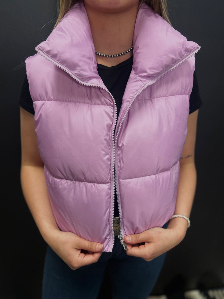 Puffer Cropped Vest*