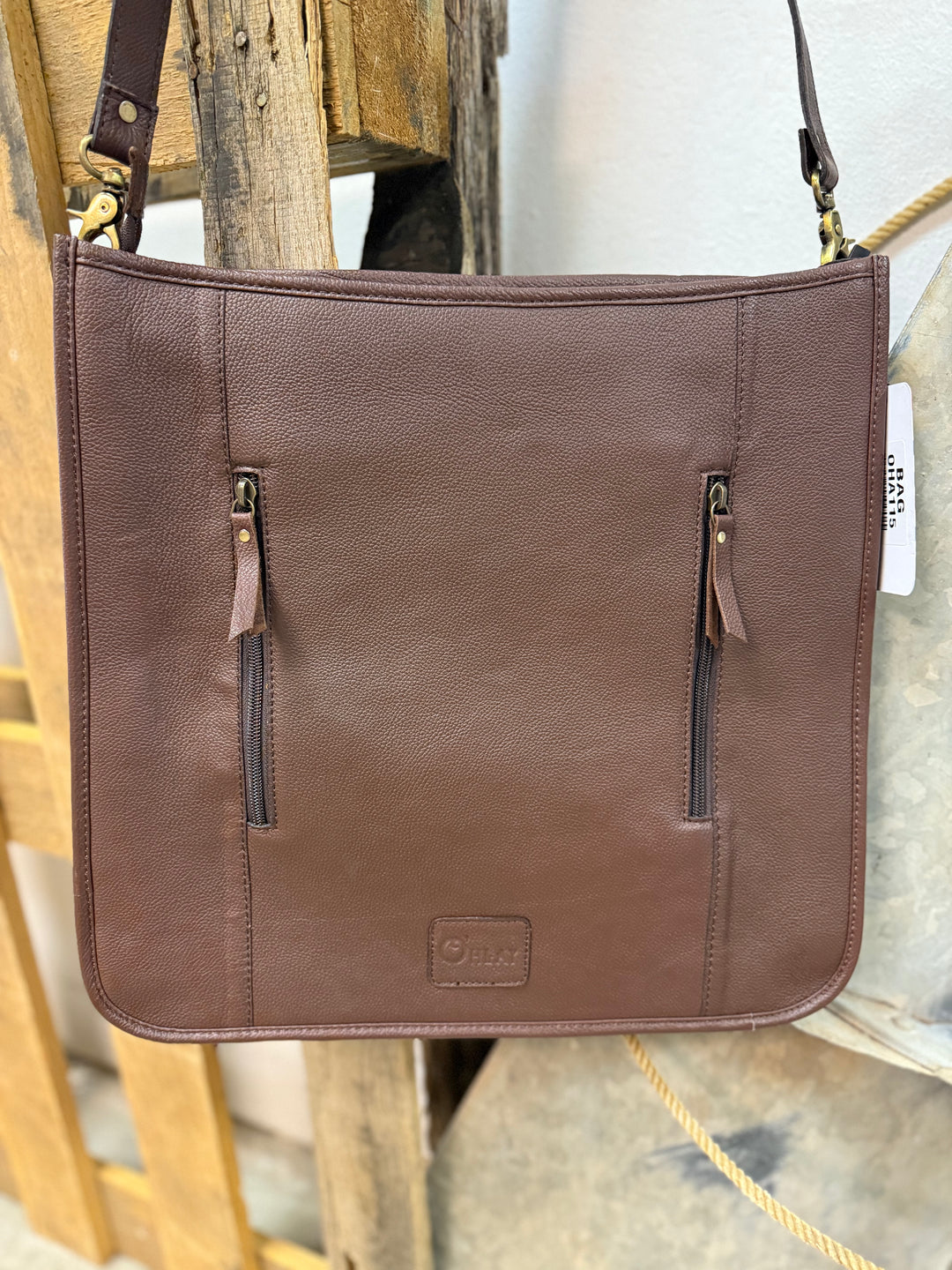 Sunset Desert Tooled Leather Bag