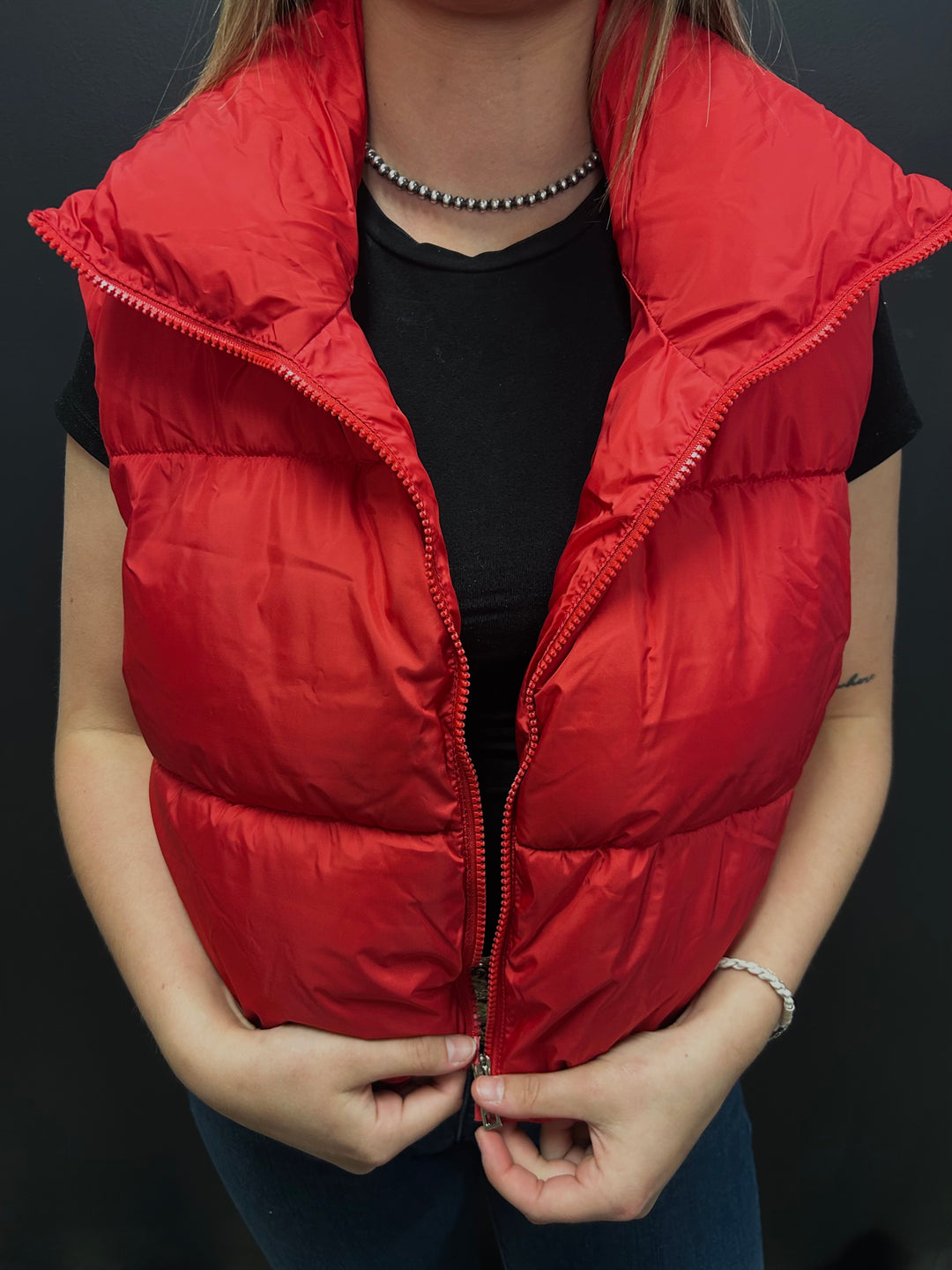 Puffer Cropped Vest*