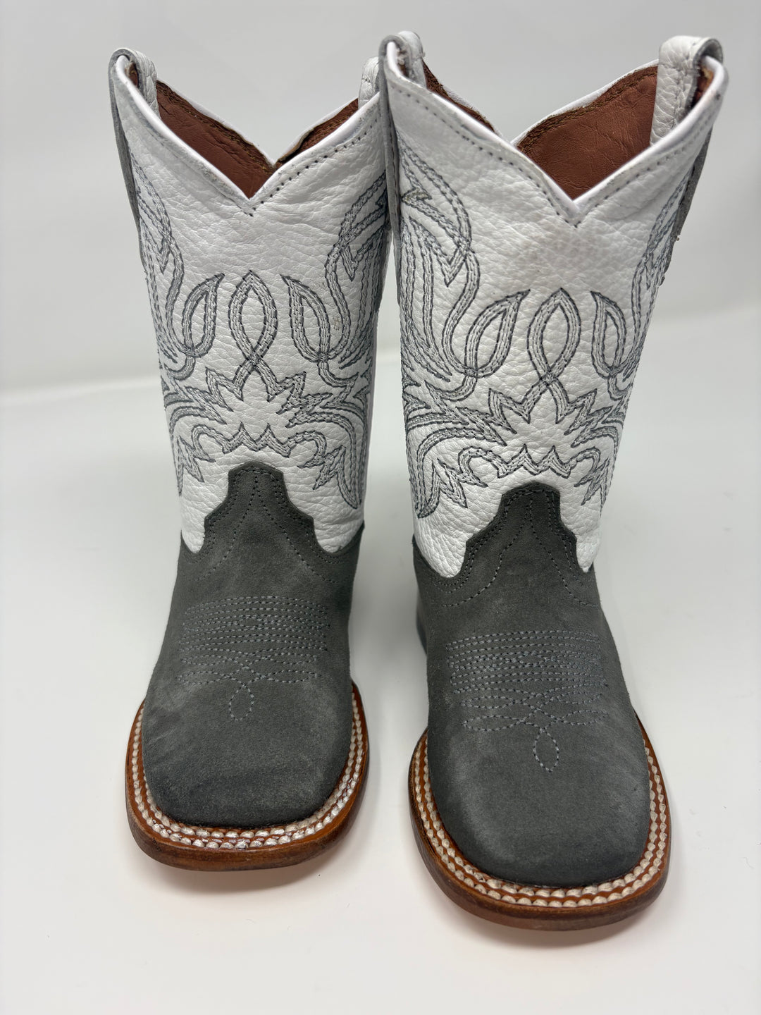 KIDS Tanner Mark Grey Suede w/ White Tops