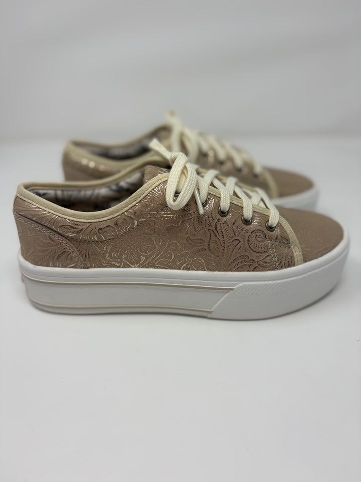 Women's Ariat Skylar Pearl Floral Embossed Shoes