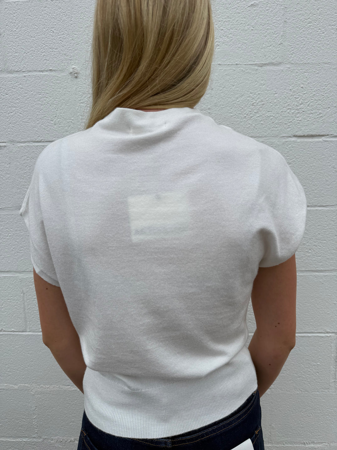 Cap Sleeve Mock Neck Sweater Top - 3 Colors