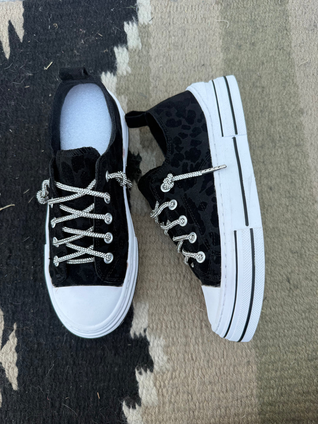Very G Aman Black Leopard Sneakers
