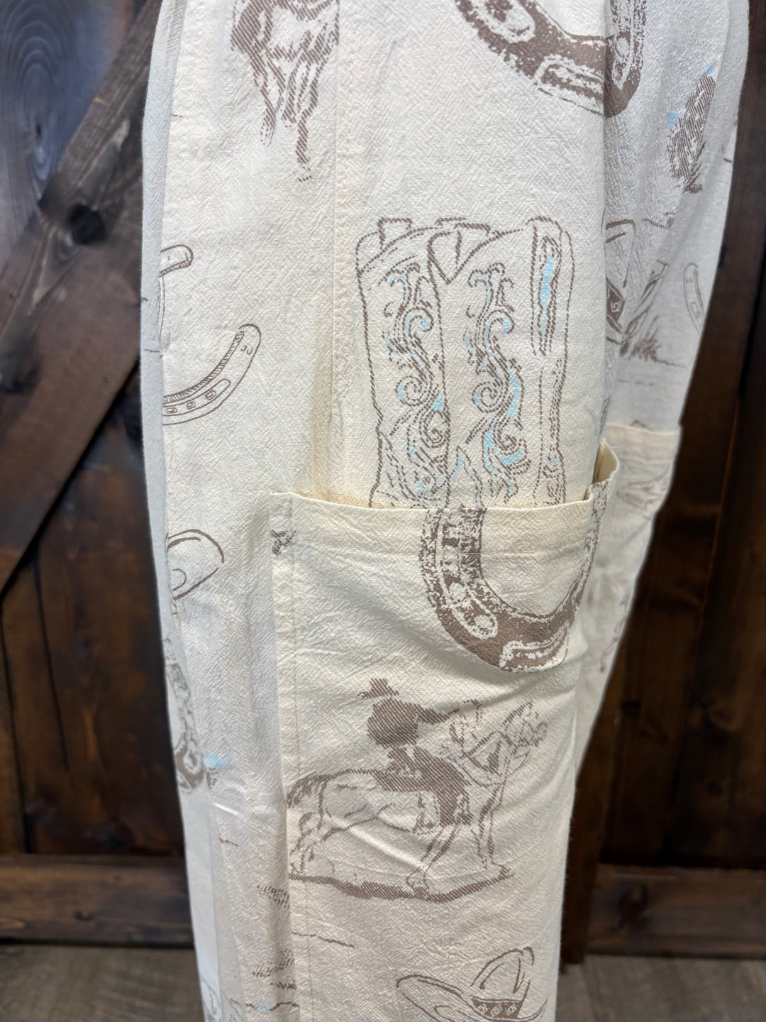 Western Motif Wide Leg Pants*