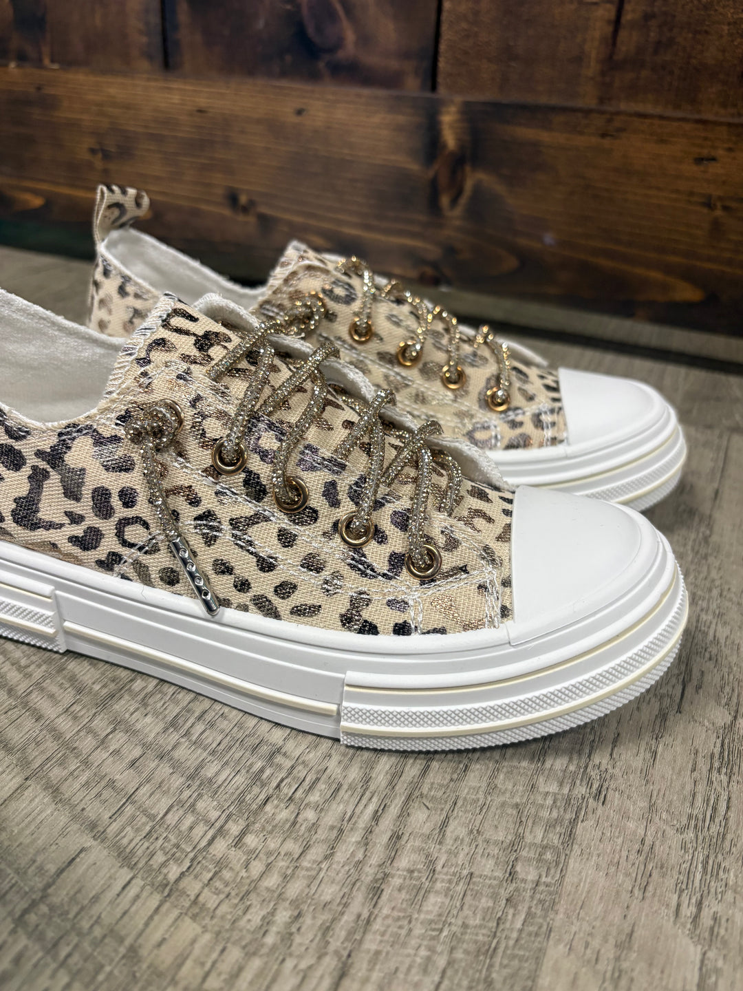 Aman Natural Leopard Sneakers