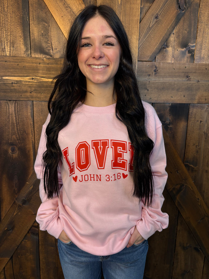 Loved John Pink Sweatshirt*
