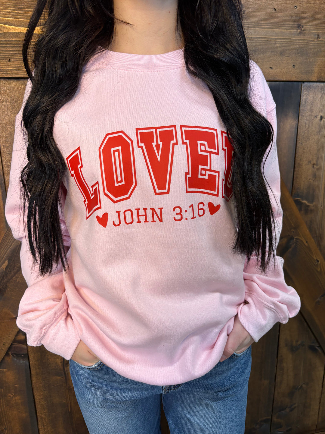 Loved John Pink Sweatshirt*