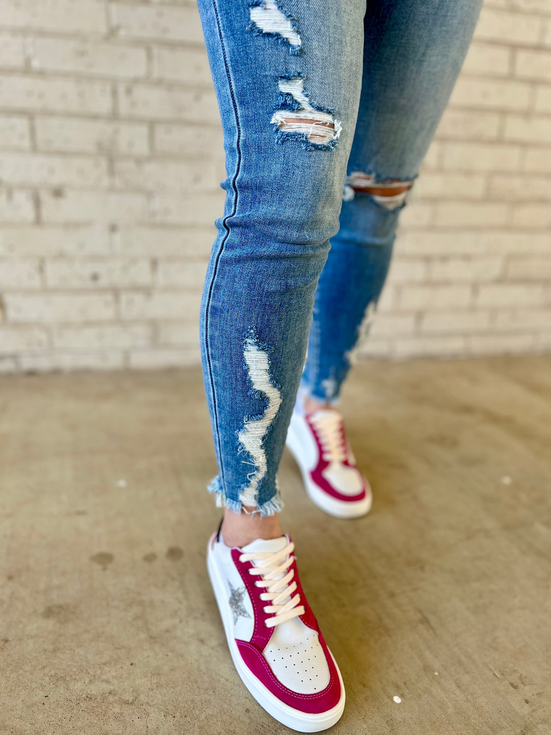 Down To The Wire Skinny Jeans | gussieduponline