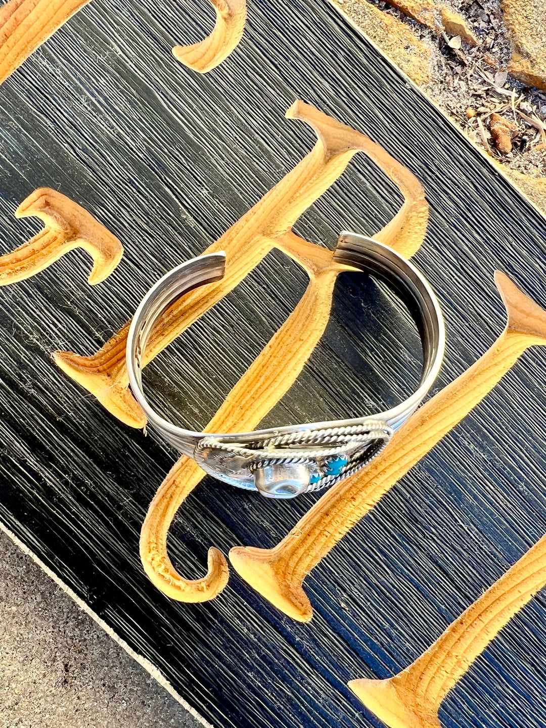 Grace And Grit Sterling Silver Navajo Cuff Bracelet | gussieduponline